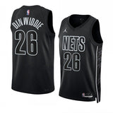 Brooklyn Nets #26 Spencer Dinwiddie Statement Edition 2022-23 Black Swingman Basketball Jersey