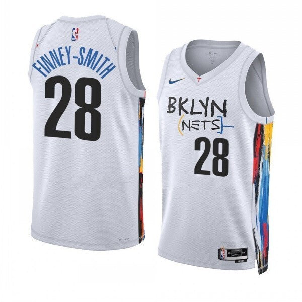 Brooklyn Nets #28 Dorian Finney-Smith 2022-23 City Edition White Swingman