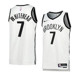Brooklyn Nets #7 Dariq Whitehead 2023 NBA Draft Men White Jersey 2022-2023 Association Edition