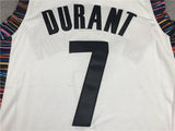 Brooklyn Nets #7 Kevin Durant 19 Nets 7 White City Edition Logo Style 1