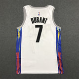 Brooklyn Nets #7 Kevin Durant 23 Season New Nets 7 # Durant City Edition White Jersey Style 1