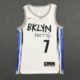 Brooklyn Nets #7 Kevin Durant 23 Season New Nets 7 # Durant City Edition White Jersey Style 2