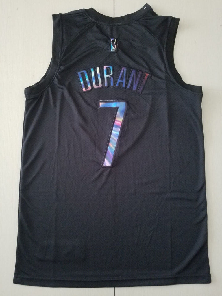 Brooklyn Nets #7 Kevin Durant Black Rainbow S-XXL Style 1