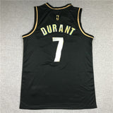 Brooklyn Nets #7 Kevin Durant New Black Gold Style 1