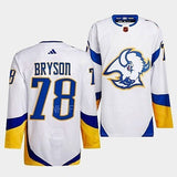 Buffalo Sabres #78 jacob-bryson-sabres-white-2022reverse-retro-2.0-authentic-primegreen-jersey_conew1