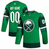 Buffalo Sabres adidas 2023 St. Patrick's Day Primegreen Authentic Custom Jersey - Kelly Green