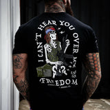 I Can't Hear You Over My Freedom AR Guitar Men's T-Shirt