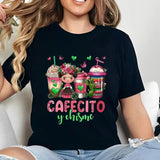 Cafecito Y Chisme Coffee Cups Shirt, Coffee Cups Shirt, Mexico Shirt, Mexican Day Shirt, Latin Coffee Shirt, Unisex Short Sleeve Tee Shirt, Casual Clothing