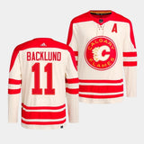 Calgary Flames #11 Mikael Backlund 2023 NHL Heritage Classic Cream Authentic Jersey