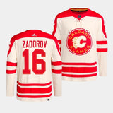 Calgary Flames #16 Nikita Zadorov 2023 NHL Heritage Classic Cream Authentic Jersey