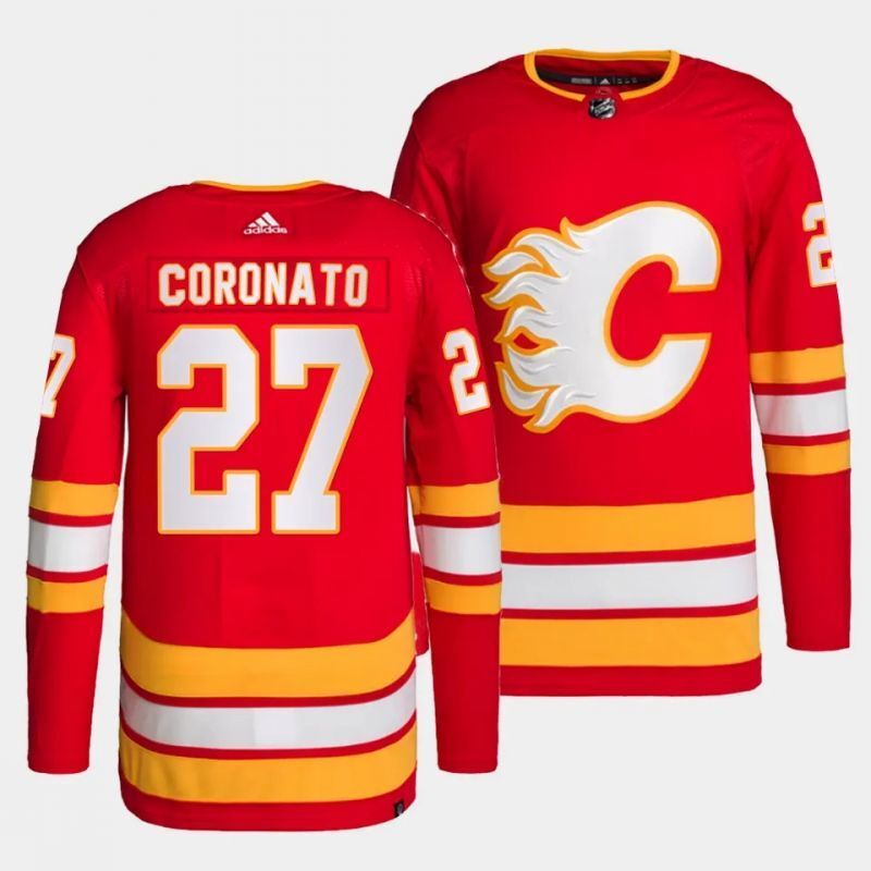 Calgary Flames #27 matt coronato home red jersey