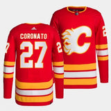 Calgary Flames #27 matt coronato home red jersey
