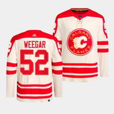 Calgary Flames #52 MacKenzie Weegar 2023 NHL Heritage Classic Cream Authentic Jersey