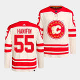 Calgary Flames #55 Noah Hanifin 2023 NHL Heritage Classic Cream Authentic Jersey