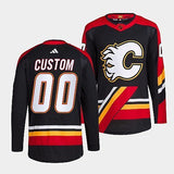 Calgary Flames #custom-black-2022reverse-retro-2.0-authentic-primegreen-jersey