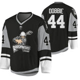 Calgary Roughnecks #44 Dane Dobbie sublimated-2021-22-black-jersey