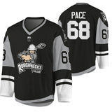 Calgary Roughnecks #68 Tyler Pace sublimated-2021-22-black-jersey