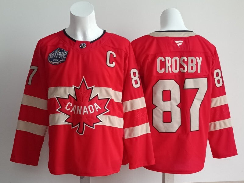 Canada Hockey #87 Sidney Crosby Canada 2026 Winter Olympics Edition Style 3