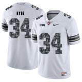 Carlos Hyde 34 Pattern White