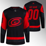 Carolina Hurricanes Custom 2023 NHL Stadium Series Black Jersey_conew1