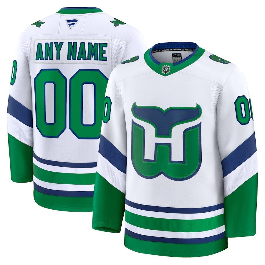 Carolina Hurricanes Fanatics Throwback Premium Custom Jersey - White