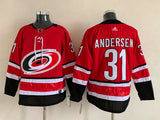 Carolina Hurricanes #31 Frederik Andersen Style 1