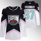 Carolina Hurricanes #37 Andrei Svechnikov 2023 NHL All-Star Black Eastern Conference Jersey