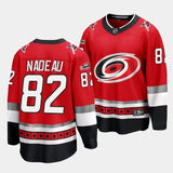 Carolina Hurricanes #82 bradly nadeau alternate red 2023 nhl draft