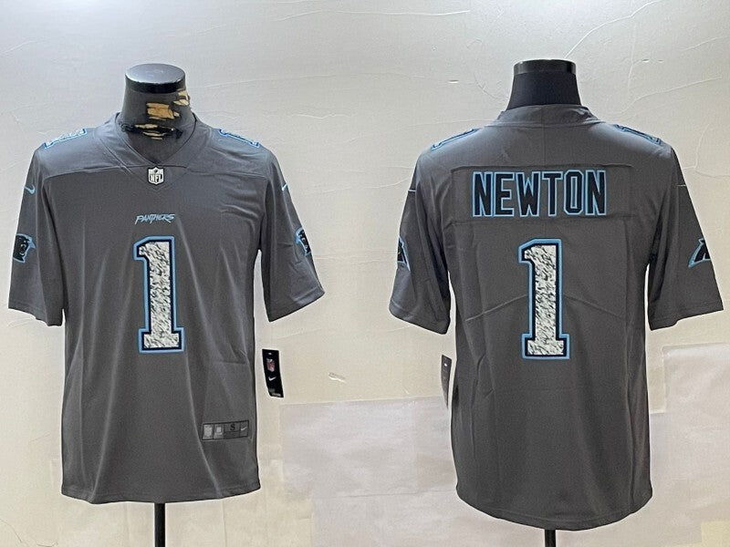 Carolina Panthers #1 Cam Newton Panthers Adult Style 2