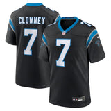 Carolina Panthers #7 Jadeveon Clowney Game Jersey - Black Style 2