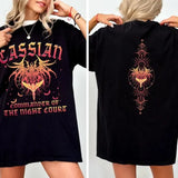 Cassian Commander Night Court Velaris City Of Starlight Acotar Two-sided Shirt The Night Court Shirt Court Of Dreams Cassian Booklover Shirt