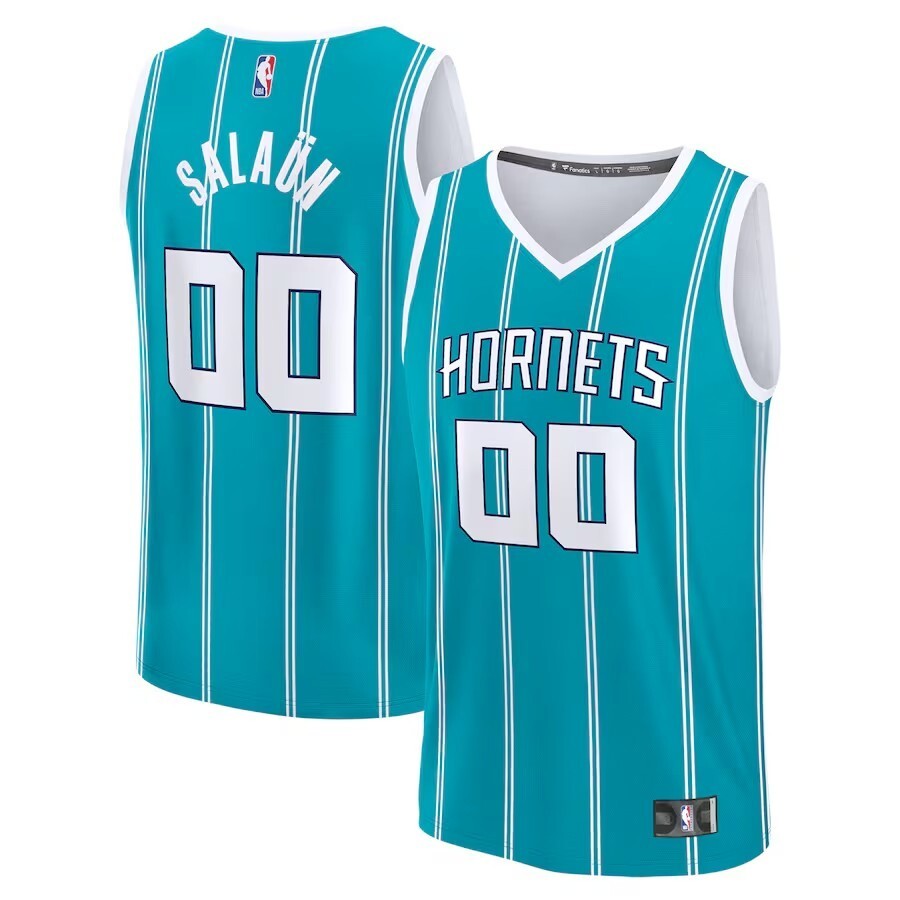 Charlotte Hornets Tidjane Salaun 2024 NBA Draft Fast Break Player Jersey - Icon Edition - Teal