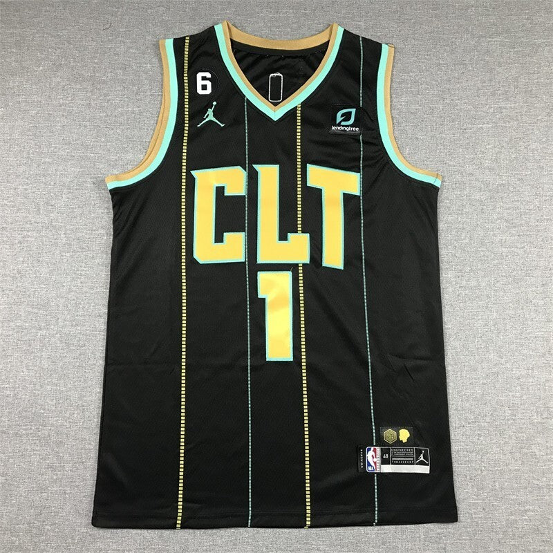 Charlotte Hornets #1 LaMelo Ball 23 Hornets 1 Black City Edition (1)_[1]