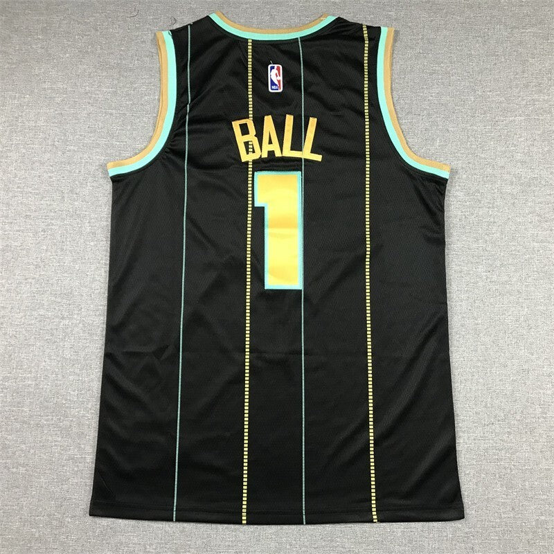Charlotte Hornets #1 LaMelo Ball 23 Hornets 1 Black City Edition (2)_[1]