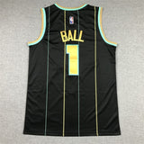 Charlotte Hornets #1 LaMelo Ball 23 Hornets 1 Black City Edition (2)_[1]