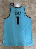 Charlotte Hornets #1 LaMelo Ball 25 Hornets City Green Style 1
