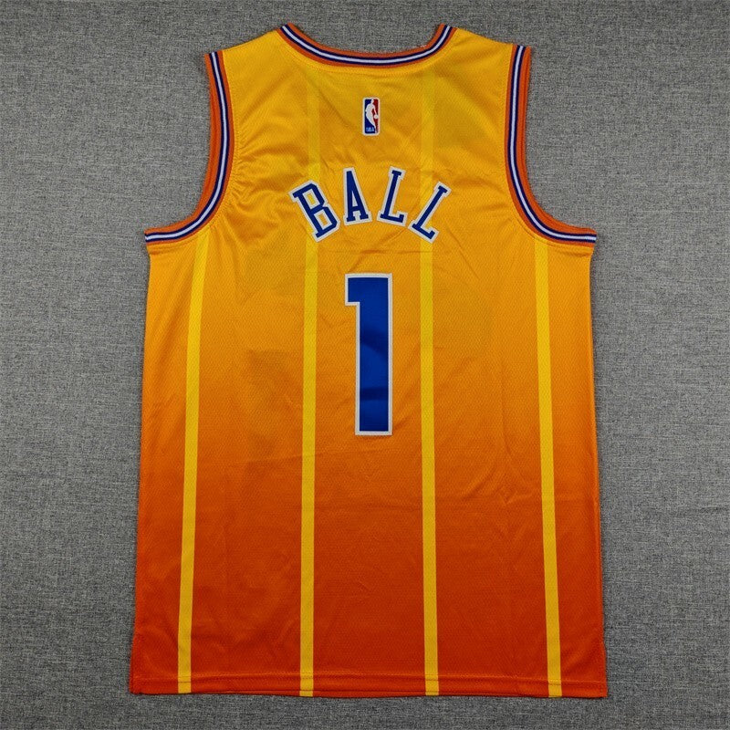 Charlotte Hornets #1 LaMelo Ball 26 Hornets 1 Yellow City Edition Style 1