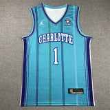 Charlotte Hornets #1 LaMelo Ball Hornets 1 Classic Light Green S-XXL Style 2 Basketball Jersey