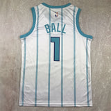 Charlotte Hornets #1 LaMelo Ball Hot Press Hornets 1 White s-xxl Style 1