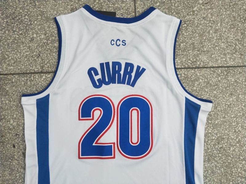 Charlotte Knights High School #30 Stephen Curry Curry High School 20 White Jersey Style 2