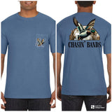 Chasing Bands Pocket T-Shirt Casual Cotton