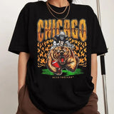 Chicago Football Shirt, Deadman's Bear Shirt, Trendy Chicago Football Fan Gifts, Chicago Football Team Tee