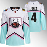 Chicago Blackhawks #4 Seth Jones White 2023 NHL All-Star Western Conference Authentic Jersey