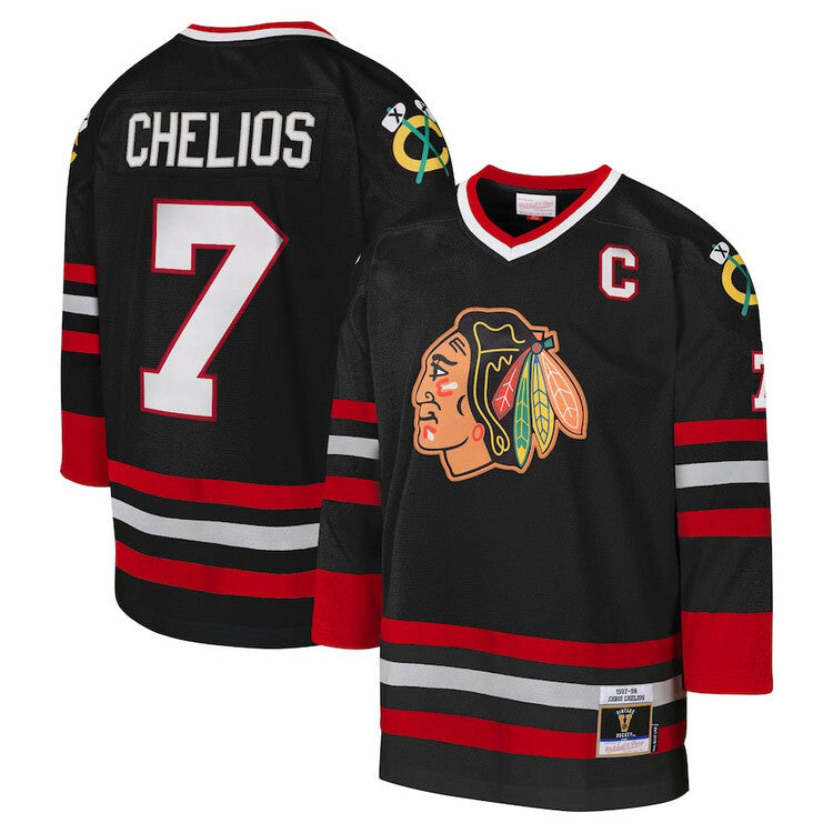 Chicago Blackhawks #7 Chris Chelios 1997-98 Power Play Jersey