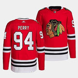 Chicago Blackhawks #94 Corey Perry Home Primegreen Authentic Pro Red Jersey