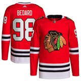 Chicago Blackhawks #98 Connor Bedard 2023 NHL Draft Home Primegreen Player Jersey - Red