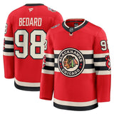 Chicago Blackhawks #98 Connor Bedard 2025 NHL Winter Classic Premium Player Jersey - Red