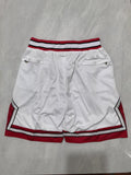 Chicago Bulls Bulls White Retro Shorts Style 7