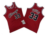 Chicago Bulls #33 Scottie Pippen Bulls 33 # Red Chicago Edition 03-04 Season Mitchell Retro Jersey -- Scottie . Pippen Style 2