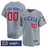 Chicago Cubs Active Player Custom Gray 'Ryne Sandberg Tribute' Vapor Limited